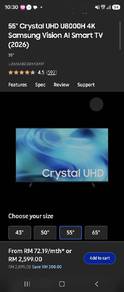 Samsung UHD 55 inch Vision AI Smart TV 