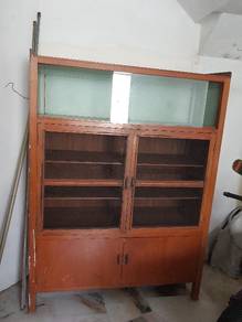vintage old wood cabinet