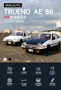 1:24 Scale AE86 lnitial D Die Cast Model Car