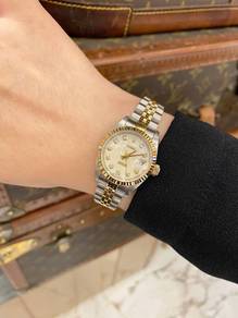 Rolex Lady Datejust Half 18K 750 Yellow Gold Jubil