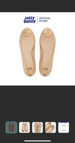 Jelly Bunny Flat Shoes in Glitter Pink