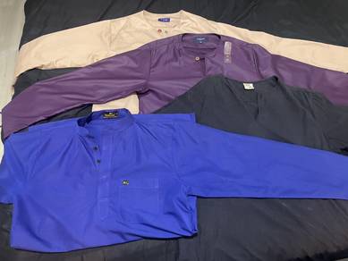 Baju Melayu Tops Assorted Colors Sizes S M.new.