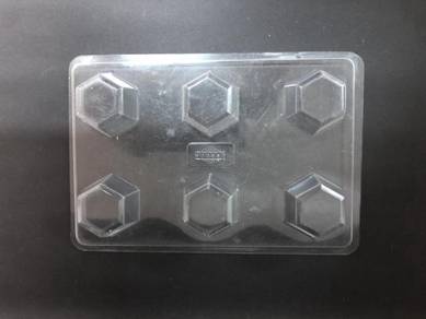Plastic Candle Mold - 6 Hexagon