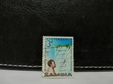 1964 Zambia Stamp Victoria Falls First President