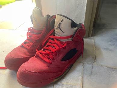 Air Jordan Retro 5 Red Suede