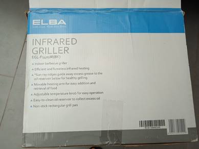 Elba Infrared Griller BBQ Grill Smokeless