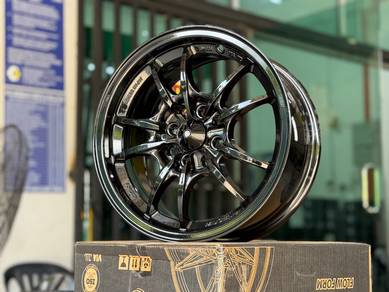 Sport Rim Baru 15 Mugen MF-10 Glossy Black Siap Tr
