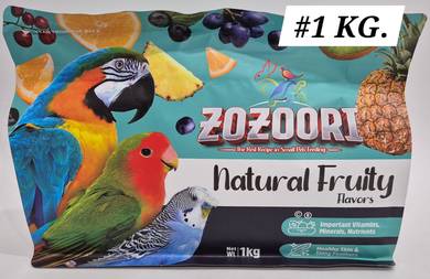 Zozoori Fruity Bird Food 1kg Makanan Burung 47122M