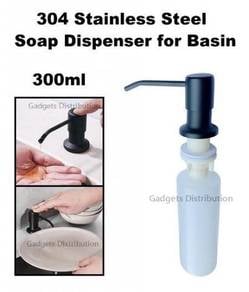 Black Stainless Steel Basin Soap Dispenser
