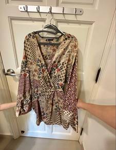 ZARA Macedonia -Printed Batik Style Jumpsuit Dress