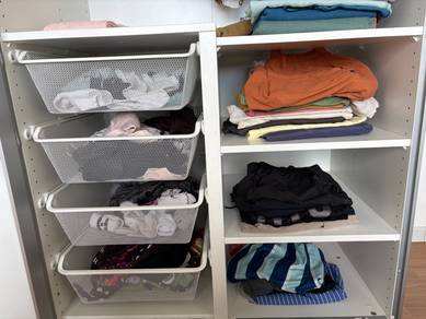 3 IKEA KOMPLEMENT White Shelves - 50x58 cm for PAX