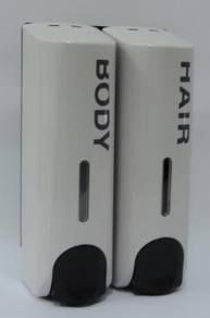 Twin Soap Dispenser Vida -White and Silver