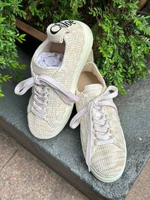 Chloé Lauren Sneakers Beige Knitted