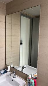 PASANG CERMIN DINDING l wall mirror install custom