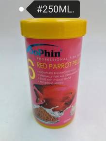 Dophin Red Parrot Pellet 250ml Fish Feed Aquarium