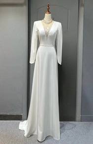 Red white wedding bridal dress gown RBP1768