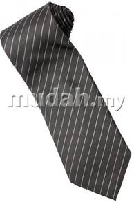 ES1 Silver White Quality Striped Formal Neck Tie