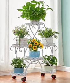 6 layer Heart shape plant flower pot rack display