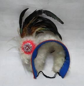 Vintage Native American Indian Feathered Real Cere