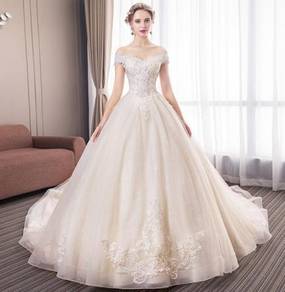 Cream fishtail wedding bridal dress gown RB1970