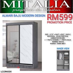 Almari baju modern design Berkualiti | Kabinet