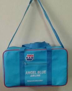 Rare angel blue airline bag travel