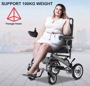 folded electric wheelchair aluminium alloy roda