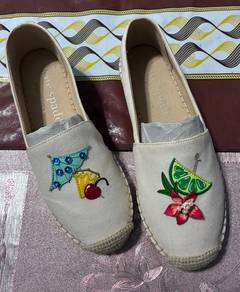 Kate Spade Tiki Time Espadrille Canvas Flat