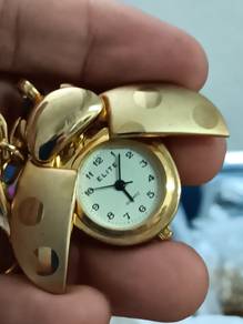 Vintage Elite keychain beetle watch