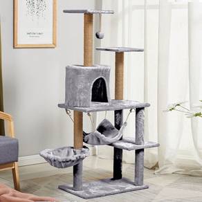 Preloved Cat Tree Condo with scratcher and hammock