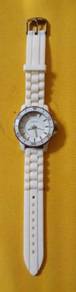 Ladies Hand Watch Vincci - White Rubber Strap