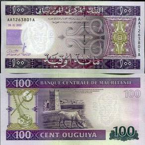 Mauritania 100 ouguiya p 16 unc