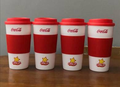 Cawan reusable coca cola Carl's Jr cups