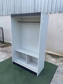 YC83J Almari Baju 4 Feet Wardrobe * No Door