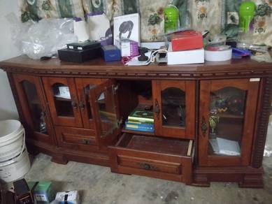 Kabinet Antik Kayu Solid Meranti/Nyatoh