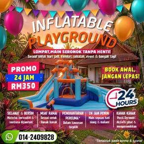 Inflatable water slide playground sewa
