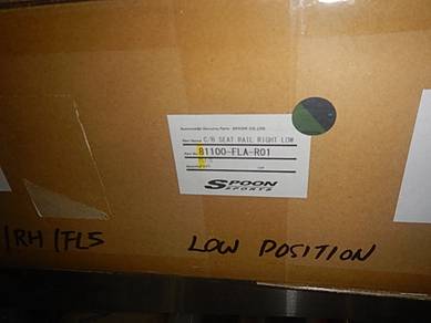 Spoon Carbon Bucket Seat Rail & Bracket LP RH FL5