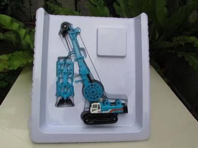 KDW 1-64 Diecast Car Trenching Machine Cutter Blue