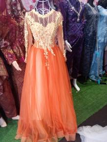 Orange Bridal Gown