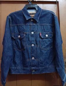 type to jacket warna biru pekat 