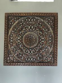 Thai teak carving