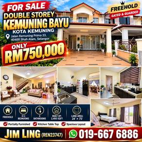 2-storey Terraced House For Sale in Kota Kemuning,SGR