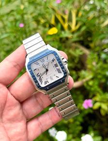 Cartier Santos de Cartier Blue Bezel