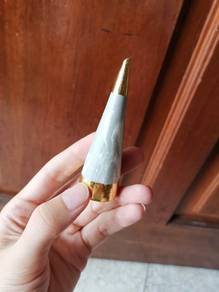 Aesthetic marble design cone shape decorative item