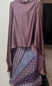Baju Kurung Kaftan Purple Elliza Ariffin