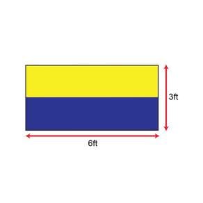 Bendera Perlis (Polyester) 3 x 6ft