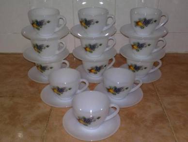 Cawan piring France tea cup saucer 12
