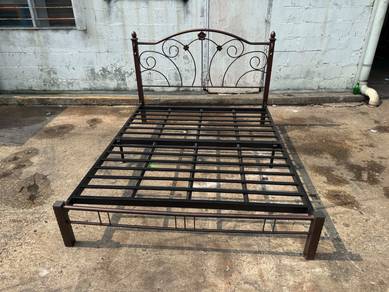 Steel Katil Queen Bed Frame Besi