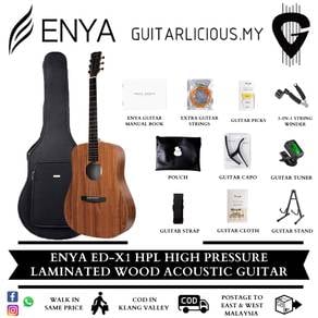 Enya 41 Inch HPL Wood Acoustic Guitar ED-X1