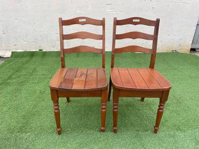 YE54M Kerusi Makan Kayu Solid Wood Dining Chair x